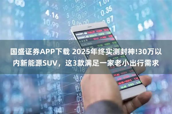 国盛证券APP下载 2025年终实测封神!30万以内新能源SUV，这3款满足一家老小出行需求
